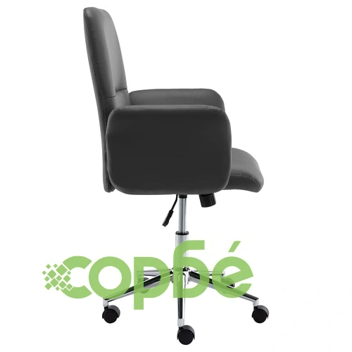 Офис стол, сив, изкуствена кожа ➤ топ цена ➤ sorbe.bg