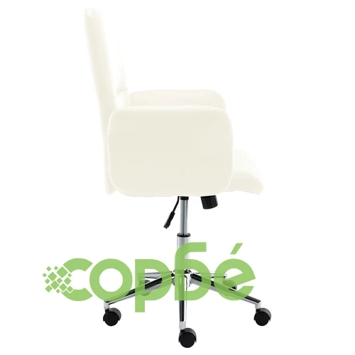 Офис стол, кремав, изкуствена кожа ➤ топ цена ➤ sorbe.bg