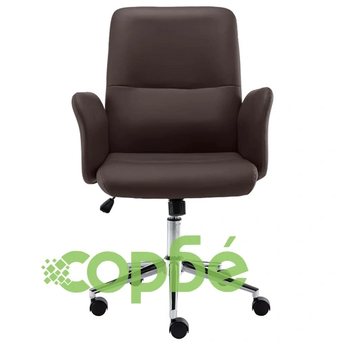 Офис стол, кафяв, изкуствена кожа ➤ топ цена ➤ sorbe.bg