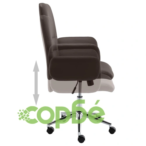 Офис стол, кафяв, изкуствена кожа ➤ топ цена ➤ sorbe.bg