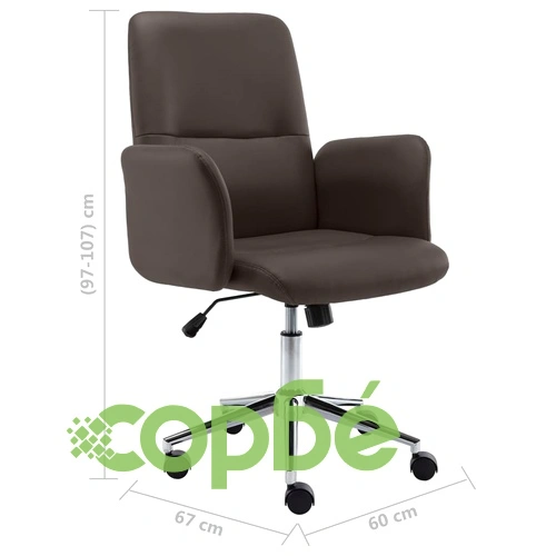 Офис стол, кафяв, изкуствена кожа ➤ топ цена ➤ sorbe.bg