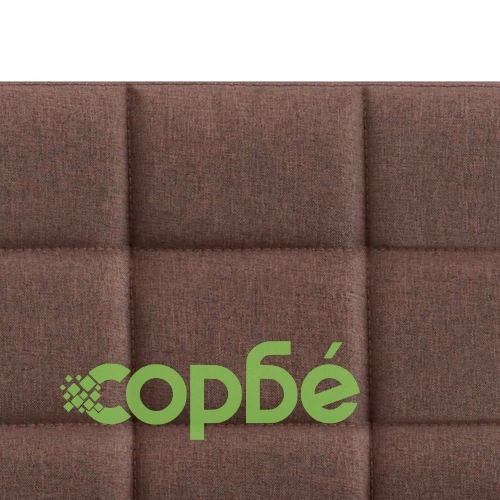 Офис стол, кафяв, текстил ➤ топ цена ➤ sorbe.bg