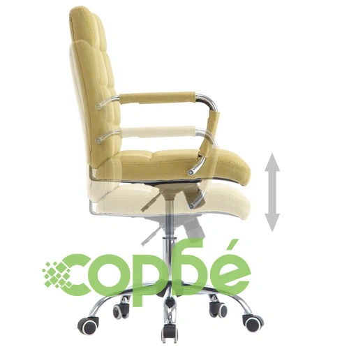 Офис стол, зелен, текстил ➤ топ цена ➤ sorbe.bg