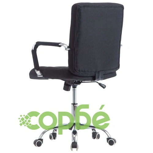 Офис стол, черен, текстил ➤ топ цена ➤ sorbe.bg