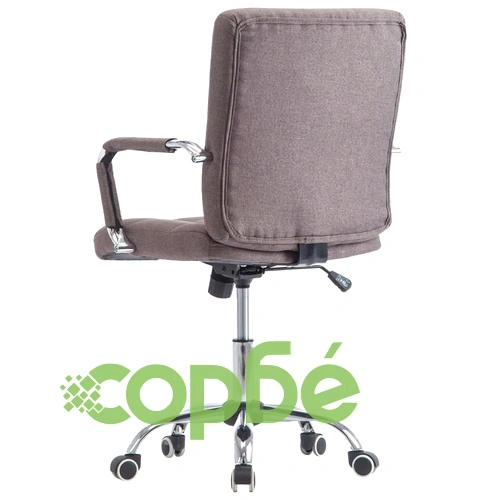 Офис стол, таупе, текстил ➤ топ цена ➤ sorbe.bg