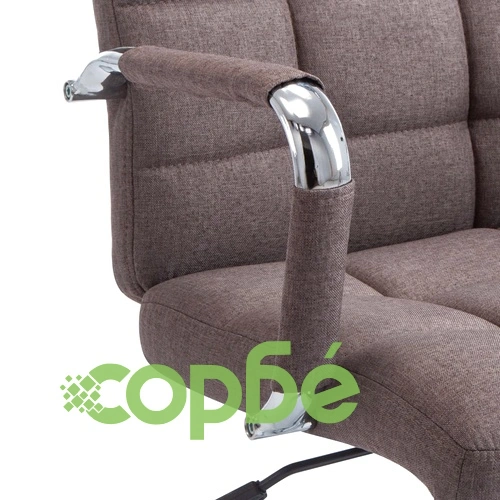 Офис стол, таупе, текстил ➤ топ цена ➤ sorbe.bg