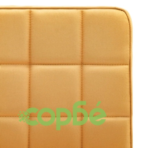 Трапезен стол, жълт, текстил ➤ топ цена ➤ sorbe.bg