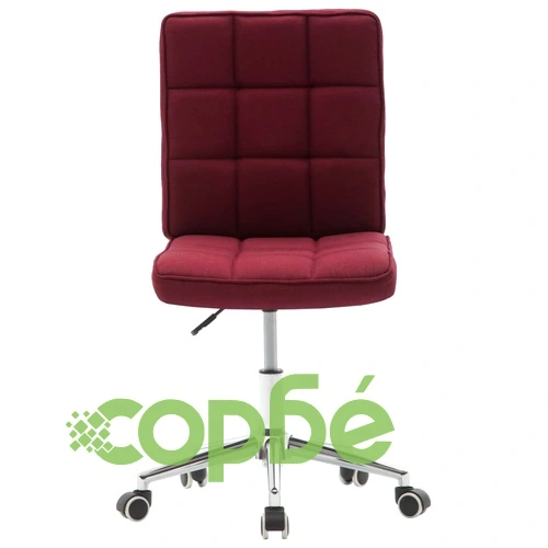 Трапезен стол, виненочервен, текстил ➤ топ цена ➤ sorbe.bg