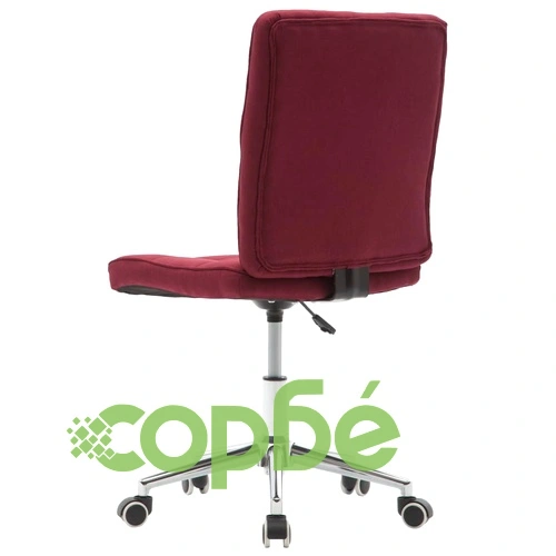 Трапезен стол, виненочервен, текстил ➤ топ цена ➤ sorbe.bg