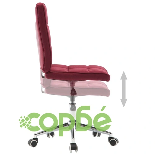 Трапезен стол, виненочервен, текстил ➤ топ цена ➤ sorbe.bg