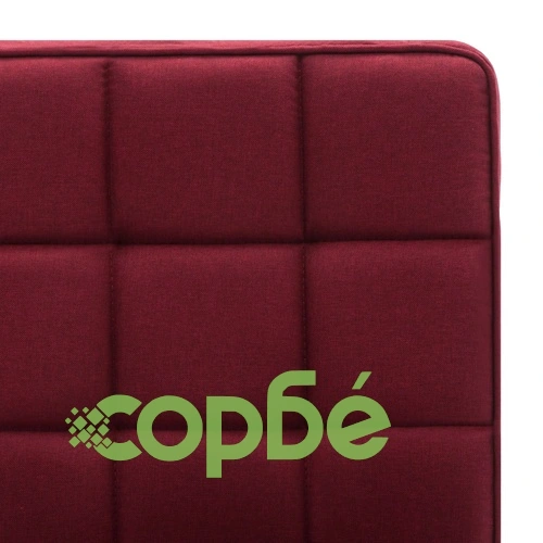 Трапезен стол, виненочервен, текстил ➤ топ цена ➤ sorbe.bg