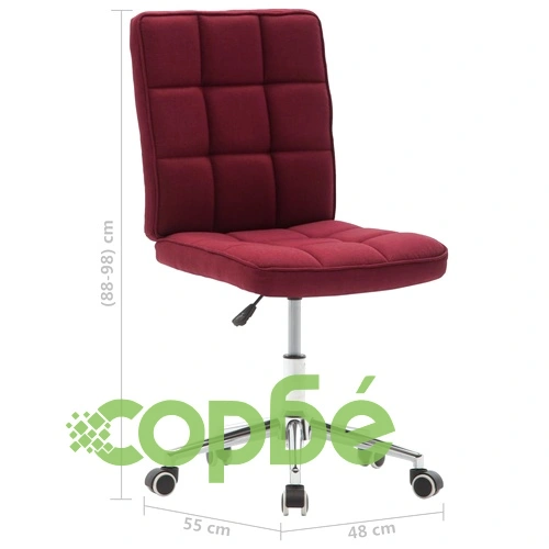 Трапезен стол, виненочервен, текстил ➤ топ цена ➤ sorbe.bg