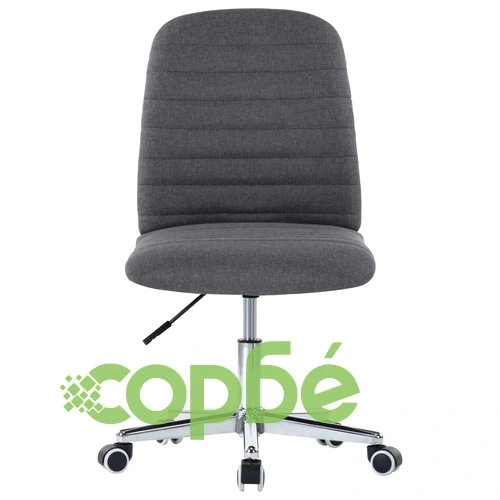 Въртящ се офис стол, тъмносив, текстил ➤ топ цена ➤ sorbe.bg