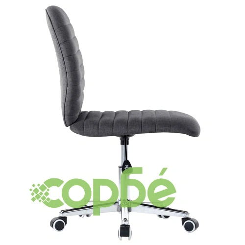 Въртящ се офис стол, тъмносив, текстил ➤ топ цена ➤ sorbe.bg