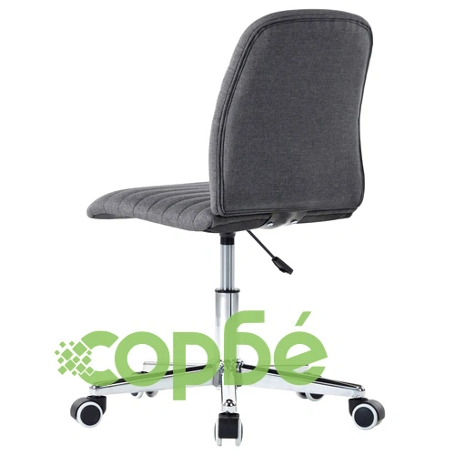Въртящ се офис стол, тъмносив, текстил ➤ топ цена ➤ sorbe.bg