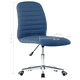 Въртящ се офис стол, син, текстил
