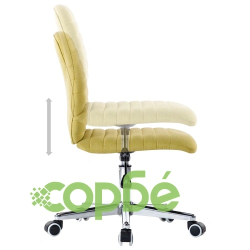 Въртящ се офис стол, зелен, текстил ➤ топ цена ➤ sorbe.bg