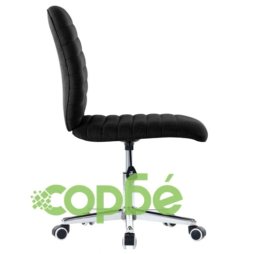 Въртящ се офис стол, черен, текстил ➤ топ цена ➤ sorbe.bg