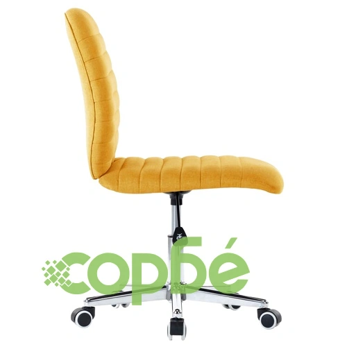 Въртящ се офис стол, горчица, текстил ➤ топ цена ➤ sorbe.bg