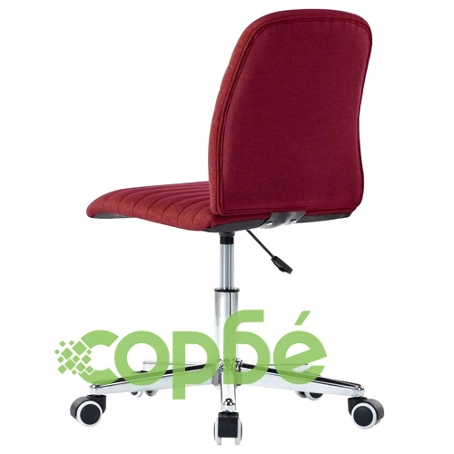 Въртящ се офис стол, виненочервен, текстил ➤ топ цена ➤ sorbe.bg