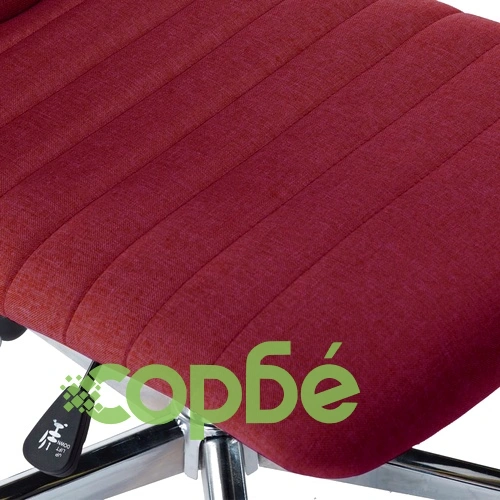 Въртящ се офис стол, виненочервен, текстил ➤ топ цена ➤ sorbe.bg