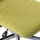 Трапезни столове, 2 бр, зелени, текстил