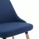 Трапезни столове, 2 бр, сини, плат