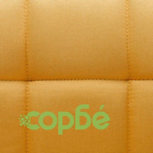 Въртящи се трапезни столове, 2 бр, жълти, текстил ➤ топ цена ➤ sorbe.bg