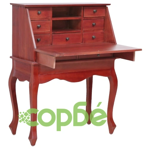 Секретер, кафяв, 78x42x103 см, махагонова дървесина масив ➤ топ цена ➤ sorbe.bg