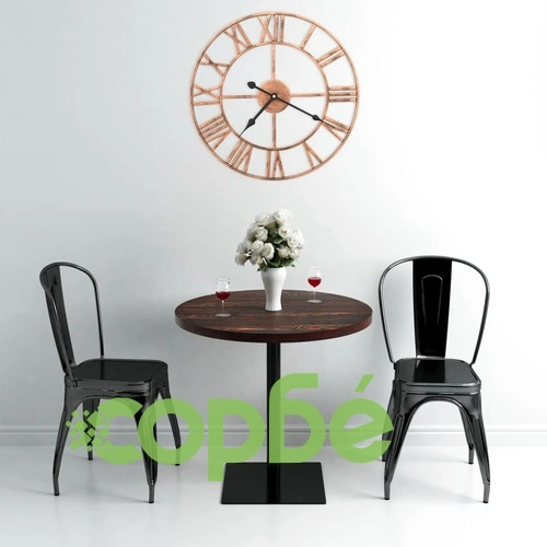 Стенен часовник, метал, 40 см, златист ➤ топ цена ➤ sorbe.bg