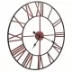 Стенен часовник, метал, 58 см, червен