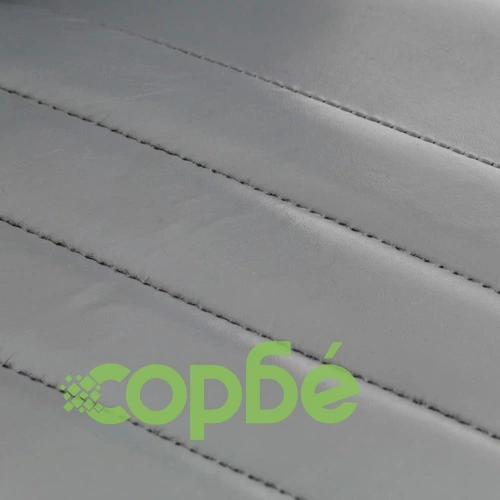 Трапезни столове, 2 бр, сиви, естествена кожа ➤ топ цена ➤ sorbe.bg