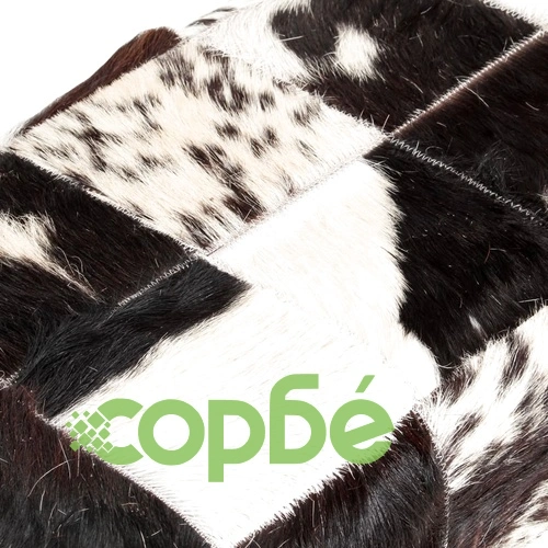 Пейка, 160 см, черна, пачуърк, естествена козя кожа ➤ топ цена ➤ sorbe.bg