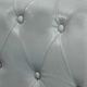 Фотьойл Честърфийлд, сив, естествена кожа