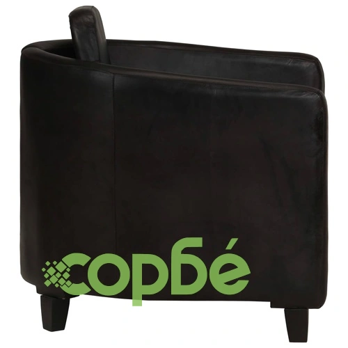 Фотьойл, черен, естествена кожа ➤ топ цена ➤ sorbe.bg