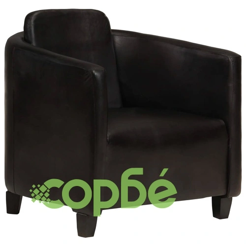 Фотьойл, черен, естествена кожа ➤ топ цена ➤ sorbe.bg