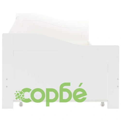 Рамка за легло разтегателен диван бяла борово дърво 90x200 см ➤ топ цена ➤ sorbe.bg