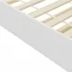 Рамка за легло разтегателен диван бяла борово дърво 90x200 см