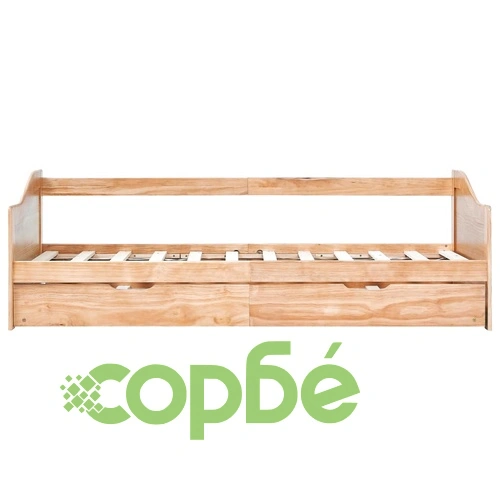 Рамка за легло разтегателен диван борово дърво 90x200 см ➤ топ цена ➤ sorbe.bg