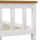 Рамка за легло, бяла, борова дървесина масив, 180x200 cм 