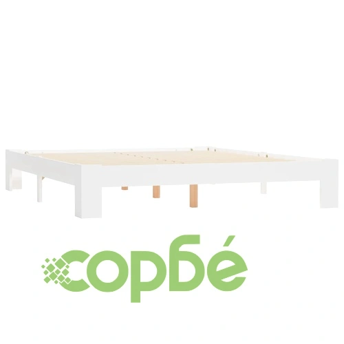 Рамка за легло, бяла, бор масив, 180х200 см ➤ топ цена ➤ sorbe.bg