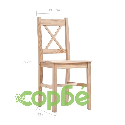 Трапезен комплект, 9 части, борова дървесина ➤ топ цена ➤ sorbe.bg