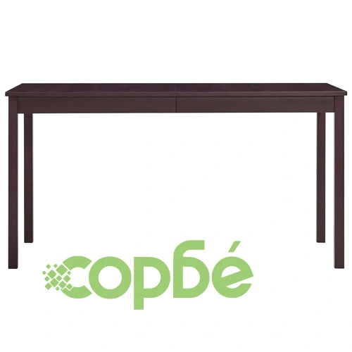 Трапезен комплект, 9 части, борова дървесина, тъмнокафяв ➤ топ цена ➤ sorbe.bg