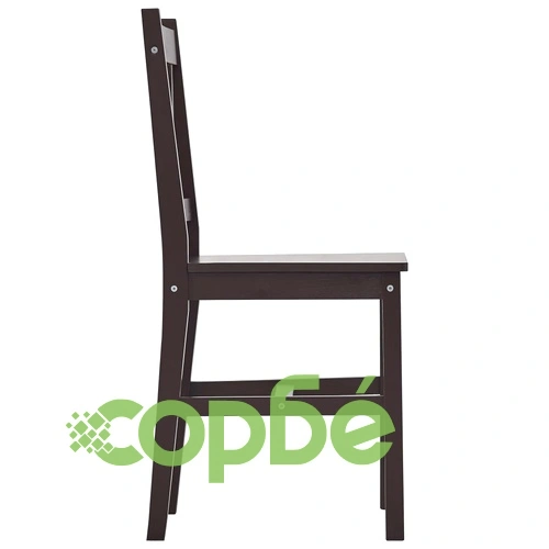 Трапезен комплект, 9 части, борова дървесина, тъмнокафяв ➤ топ цена ➤ sorbe.bg