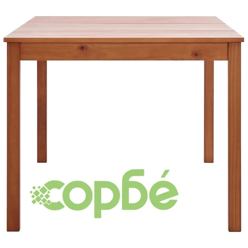 Трапезен комплект, 9 части, борова дървесина, меденокафяв ➤ топ цена ➤ sorbe.bg