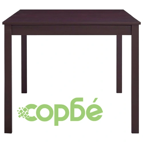 Трапезен комплект, 9 части, борова дървесина, тъмнокафяв ➤ топ цена ➤ sorbe.bg