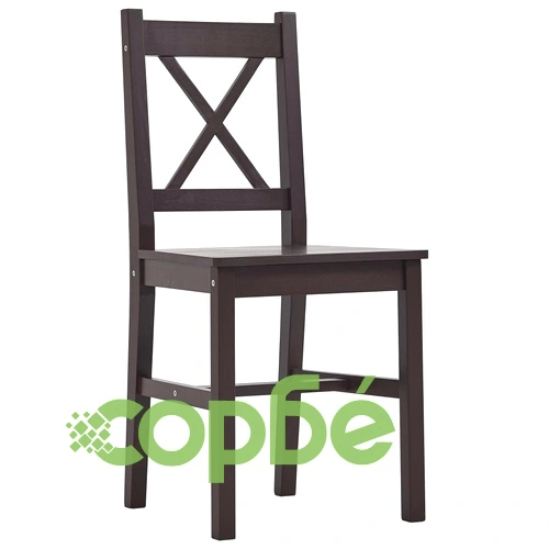 Трапезен комплект, 9 части, борова дървесина, тъмнокафяв ➤ топ цена ➤ sorbe.bg