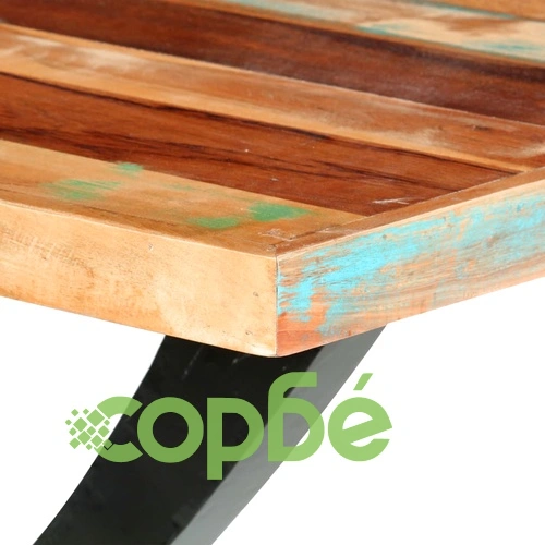 Трапезна маса, 180x90x76 см, регенерирано дърво масив ➤ топ цена ➤ sorbe.bg