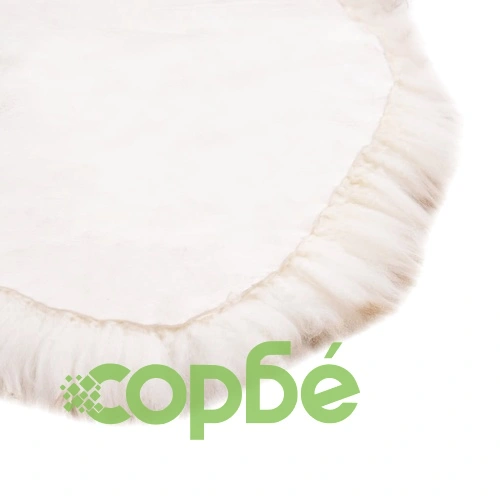 Килим от овча кожа, 60х180 см, кафяв меланж ➤ топ цена ➤ sorbe.bg