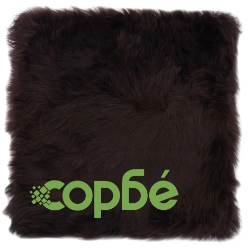 Подложки за столове 2 бр кафяви 40x40 см естествена овча кожа ➤ топ цена ➤ sorbe.bg